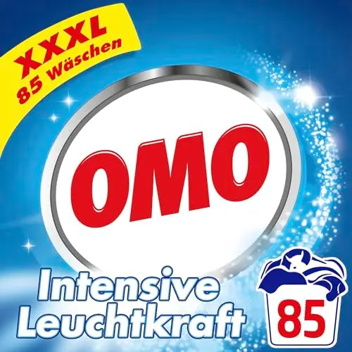 Omo Waschpulver XXXL Vollwaschmittel für Leuchtkraft und Frische 85 WL