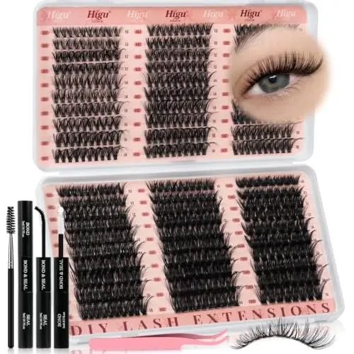 Higu Clace Wimpern Extensions 600 Stück, 30-80D