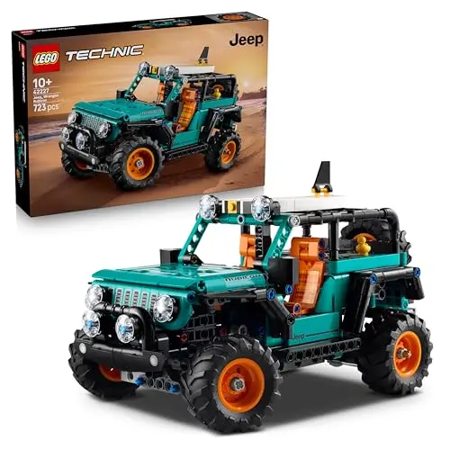 LEGO Technic Jeep Wrangler Rubicon Geländewagen – Off-Road Spielzeug, Modell mit V6-Motor, Lenkung & Federung, für Jungen ab 10 Jahre