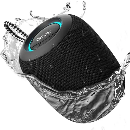 Bluetooth-Lautsprecher, wasserdicht, 30 Std. Spielzeit, LED-Beleuchtung – Ideal für Outdoor und zu Hause