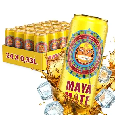 Maya Mate – Natürlicher Energy Drink mit herb-frischem Mate-Geschmack, 24 x 330 ml Dosen