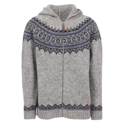 ICEWEAR Brynjudalur Woll-Cardigan mit Zip und Kapuze