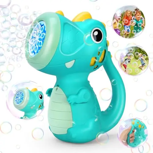 Britik Dinosaurier Seifenblasenmaschine für Kinder – Automatisches Spielzeug für Jungen und Mädchen (3-8 Jahre) – Geburtstagsgeschenk