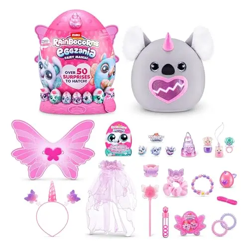 Rainbocorns Eggzania Oster-Überraschungsei Fairy Mania – Koala, 35 Überraschungen für Mädchen