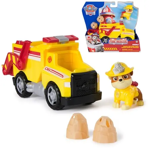 PAW PATROL Fire Rescue Rubbles Rettungs-Truck für Kinder ab 3 Jahre