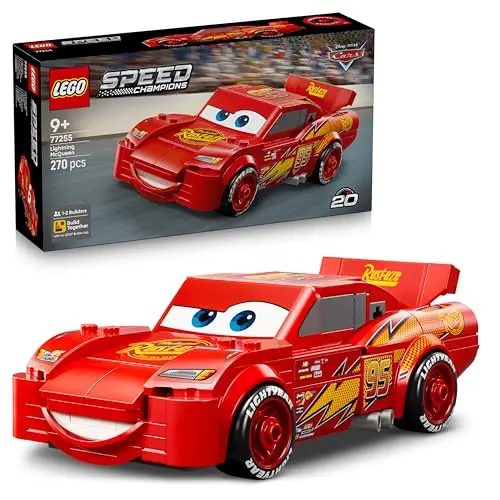 LEGO Speed Champions Lightning McQueen - Autoset für Kinder ab 9 Jahre, kreatives Geschenk, DIY Deko für Kinderzimmer