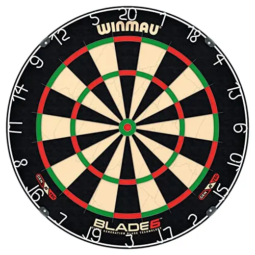 WINMAU Blade 6 Dartscheibe - Professionelle Dartscheibe für Stahlspitzen - PDC unterstützt