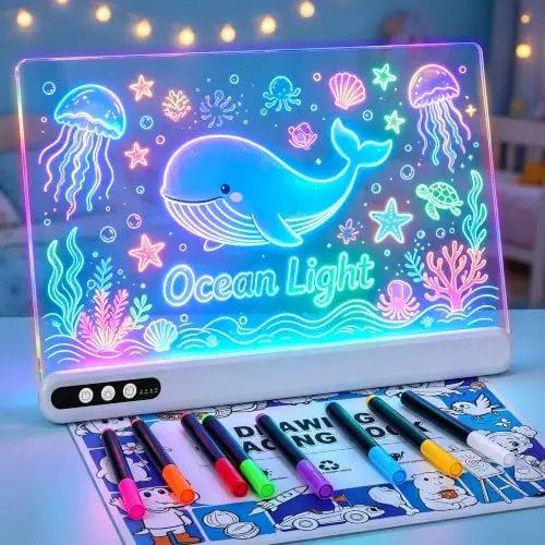 LED-Zeichenbrett für Kinder, wiederaufladbar