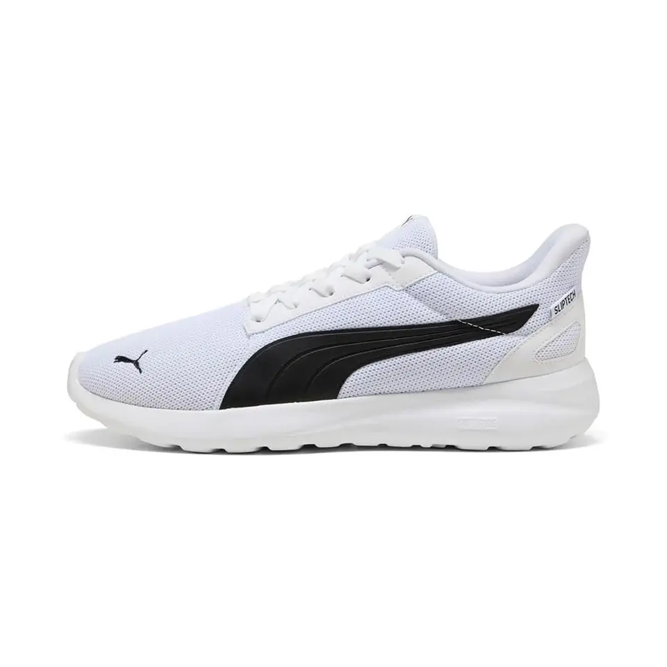 PUMA SOFTRIDE Cosmic LT SLIPTECH Sneaker, Unisex, Weiß/Schwarz, 6.5 UK