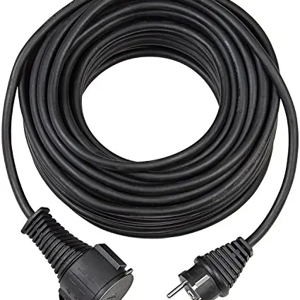 Brennenstuhl Gummi-Verlängerungskabel 5m, outdoor IP44, schwarz