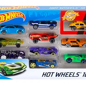 Hot Wheels 10er Geschenkset mit 1:64 Die-Cast Autos – Spielzeugautos für Kinder ab 3 Jahren