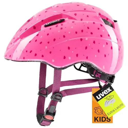 uvex Kid 2 – Leichter Kinderfahrradhelm, größenverstellbar, waschbare Innenpolster, pink Confetti, 46–52 cm
