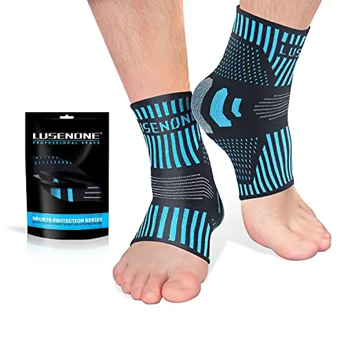 Atmungsaktive Knöchelbandage für Damen und Herren - 2 Stück, ideal bei Fußbeschwerden und Sport