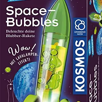 KOSMOS Space Bubbles, Mini Raketen-Lavalampe selbst machen, Experimentierset für Kinder ab 8 Jahre, Mitbringsel für Kindergeburtstag