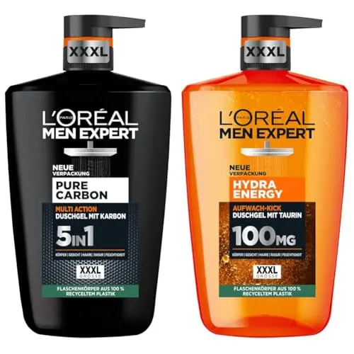 L’Oréal Paris Men Expert Set: Hydra Energy Duschgel & 5in1 Shampoo