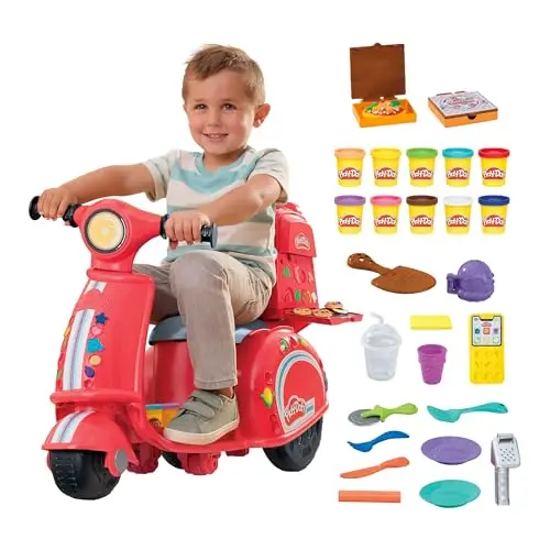 Play-Doh Pizza-Lieferspaß mit Dosen, Werkzeugen und Accessoires für Kinder ab 3 Jahre