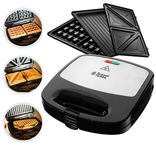Russell Hobbs 3-in-1 Multifunktionsgerät Fiesta (Sandwichmaker, Waffeleisen, Kontaktgrill)
