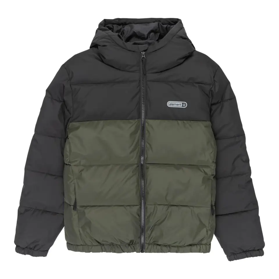 Element Classic Hooded Puffer Y - Jungen Steppjacke - Grün