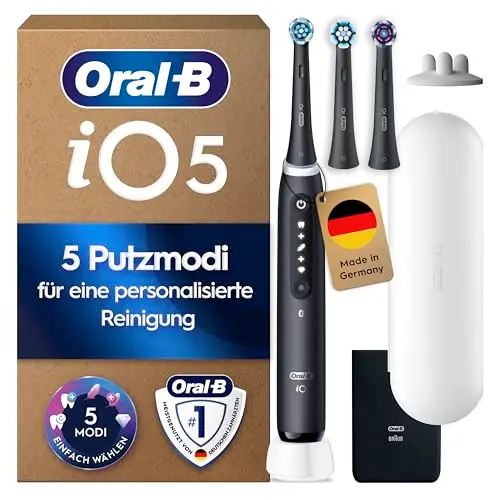 Oral-B iO Series 5 Elektrische Zahnbürste, Schwarz