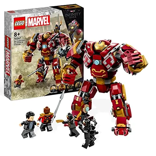 LEGO 76247 Marvel Hulkbuster: Avengers Wakanda Kampf Spielzeug mit Bruce Banner Minifigur für Kinder ab 8 Jahren