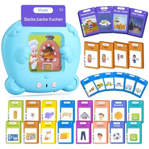 AHJ 510 Sprechende Lernkarten Deutsch für Kinder von 2-6 Jahren, 255 Blätter