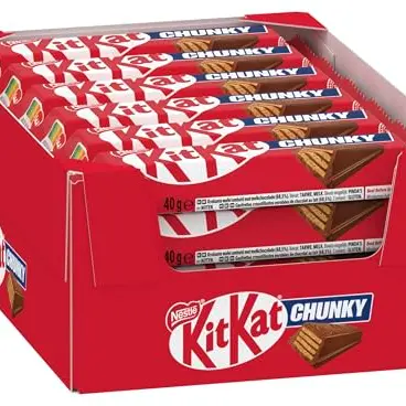 Nestlé KitKat Chunky Classic Schokoriegel, Knuspriger Riegel mit Milchschokolade, 24er Pack