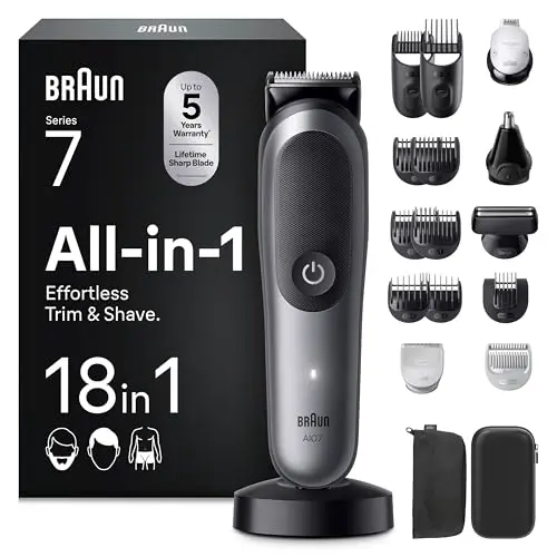 Braun Multigroom Series 7 18-in-1 Trimmer AIO7585 Grau