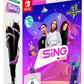 Let's Sing 2025 - Deutsche Version mit 2 Mikrofonen (Nintendo Switch)
