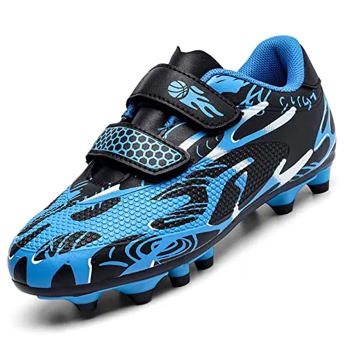 Unitysow Fußballschuhe für Kinder, Outdoor Trainingsschuhe, Blau, Größe 31