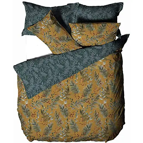 Mazari Bettbezug-Set, Senf für Doppelbett