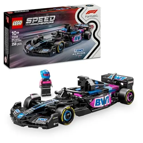 LEGO Speed Champions BWT Alpine F1 Team A524 Rennwagen mit Minifigur – Sammelgeschenk für Kinder und Motorsport-Fans ab 10 Jahre