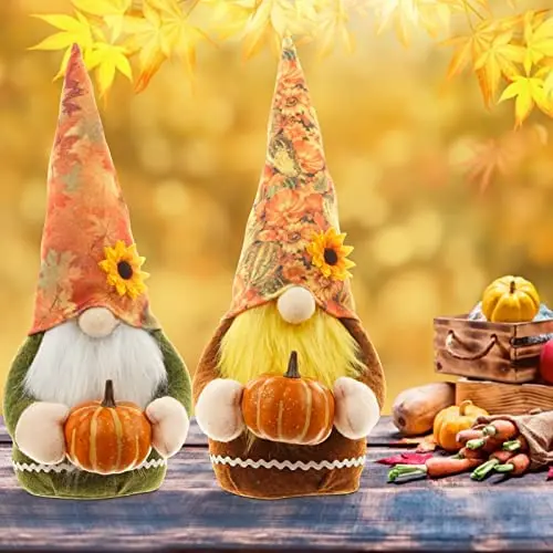 Tuzsocr Herbst- und Weihnachtsdeko Figur im 2er Set