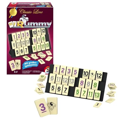 Schmidt Spiele MyRummy Classic Line, Legespiel mit großen Spielsteinen