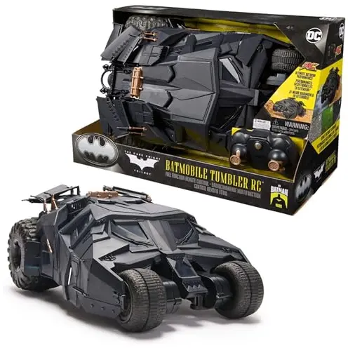 DC Comics Batman Tumbler RC – Ferngesteuertes Fahrzeug im Design der Dark Knight Trilogie, 1:15, für Fans ab 4 Jahren