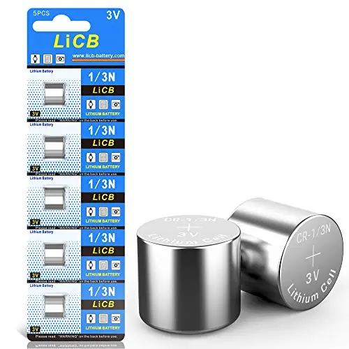 LiCB 5er Pack CR1/3N 3V Lithium Knopfzellen