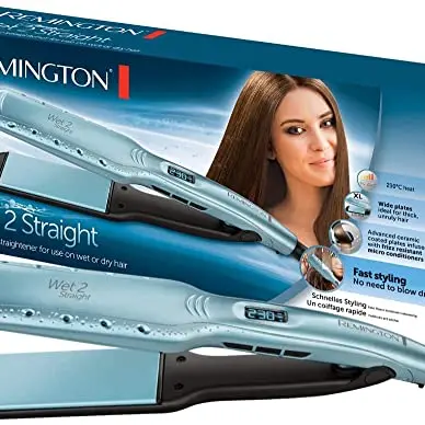 Remington Wet2Straight Glätteisen S7350, 140-230°C, für nass und trocken, Türkis