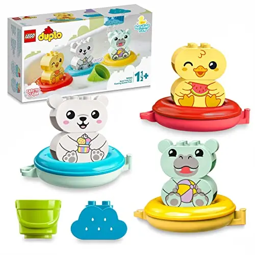 LEGO DUPLO Badewannenspaß: Tierzug mit Badeente, Nilpferd und Eisbären für Babys und Kleinkinder (1,5 - 3 Jahre)