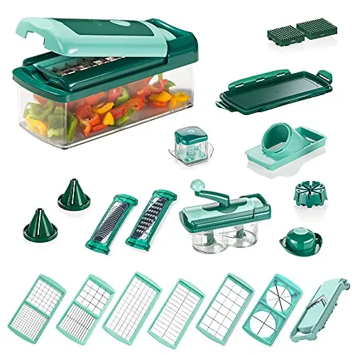Genius Nicer Dicer Fusion Smart Set 28-teilig - Obst- und Gemüseschneider