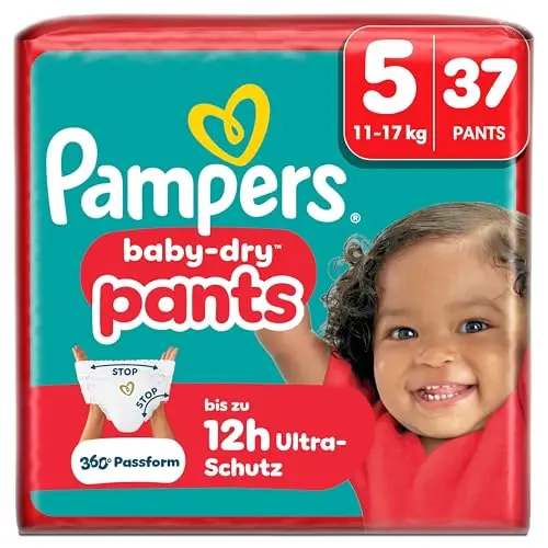 Pampers Baby-Dry Pants Größe 5, 37 Windeln, 11kg-17kg