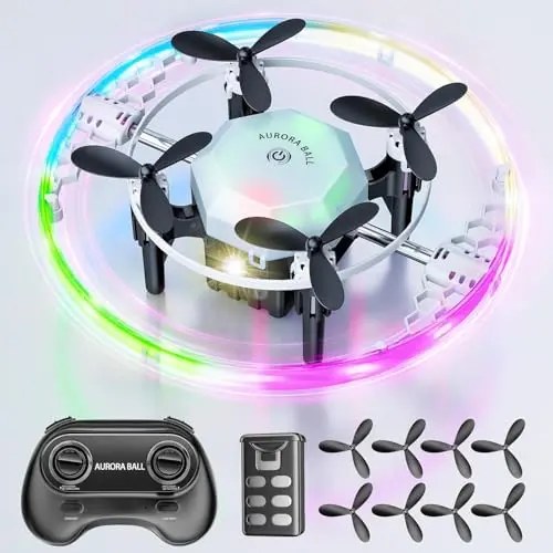 Mini Drohne für Kinder mit LED, Höhenhaltung und 360° Flip - Spielzeug Helikopter für Jungen und Mädchen ab 8 Jahren