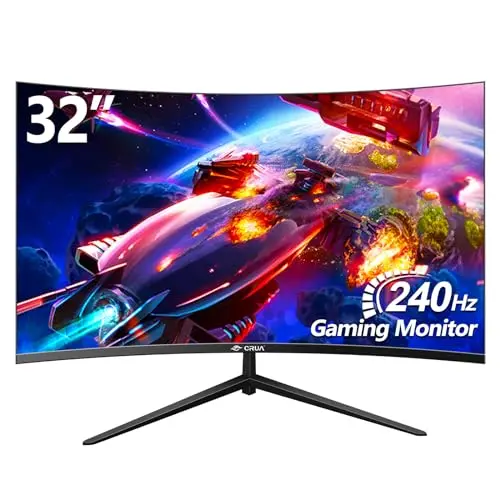 32 Zoll Curved Gaming Monitor 1080P, 240Hz, 1ms, Eye Care