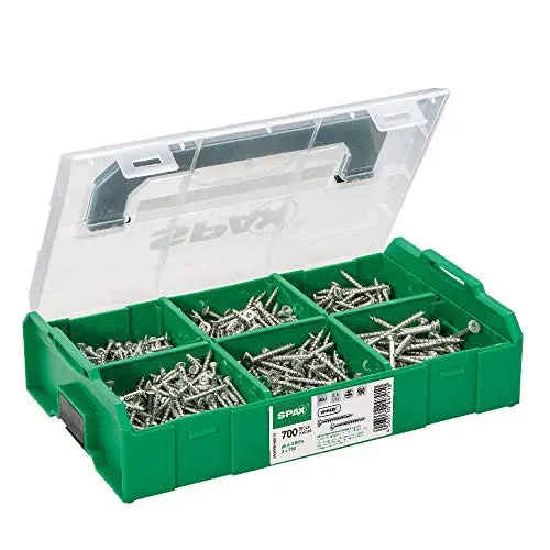 SPAX Montagekoffer L-Boxx Mini mit 700 Schrauben und 3 Bits T20