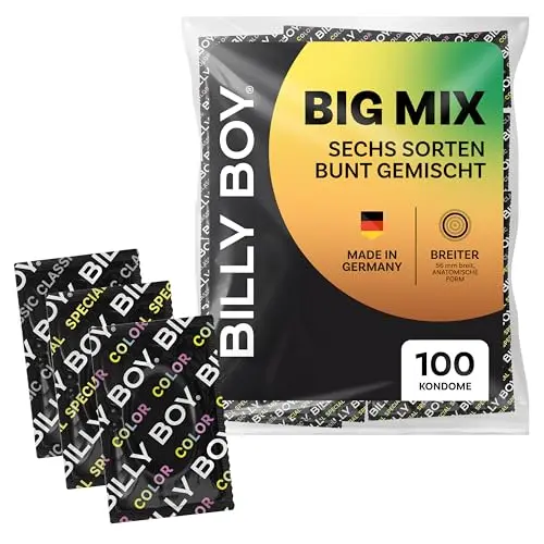 BILLY BOY Big Mix Kondome 100er | Breite 56 mm | Bunte Sorten gemischt
