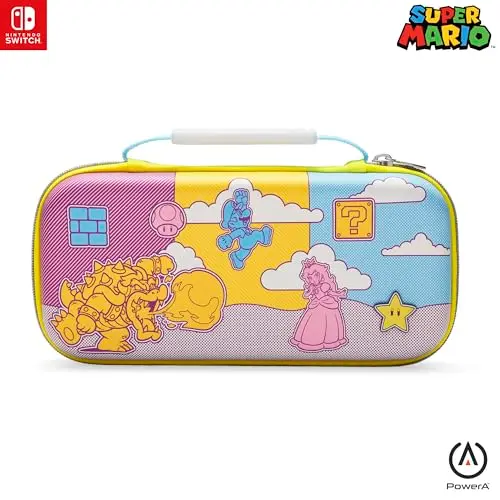 PowerA Schutzetui für Nintendo Switch & Switch Lite - Mushroom Kingdom Pop Art, offizielles Zubehör