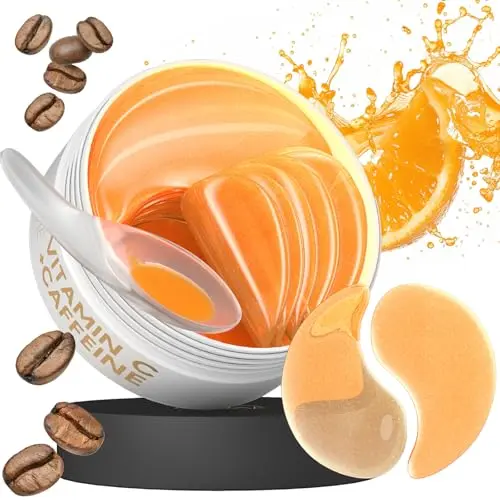 AURAE Vitamin C & Koffein Augenpads gegen Augenringe (30 Paare) – Hydratation, Tränensäcke & geschwollene Augen