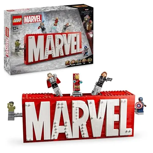 LEGO Marvel Avengers Set mit Hulk, Thor, Iron Man, Black Widow & Captain America - Geschenk für Jungen und Mädchen ab 12 Jahren