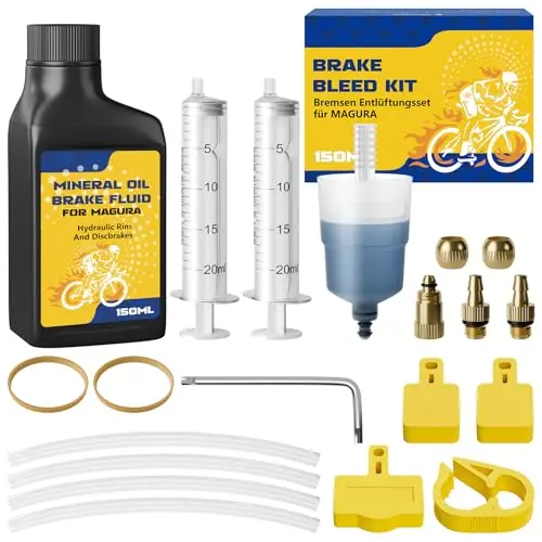 Entlüftungsset für MAGURA Scheibenbremsen 150ml Mineralbremsflüssigkeit Fahrrad Hydraulisches Kit