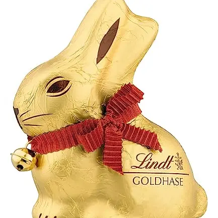 Lindt Schokolade GOLDHASE | 16 x 100 g Osterhase in Vollmilchschokolade | Schokoladengeschenk zu Ostern