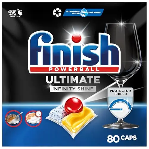 Finish Ultimate Infinity Shine Citrus Geschirrspültabs – 80 Tabs für strahlende Sauberkeit