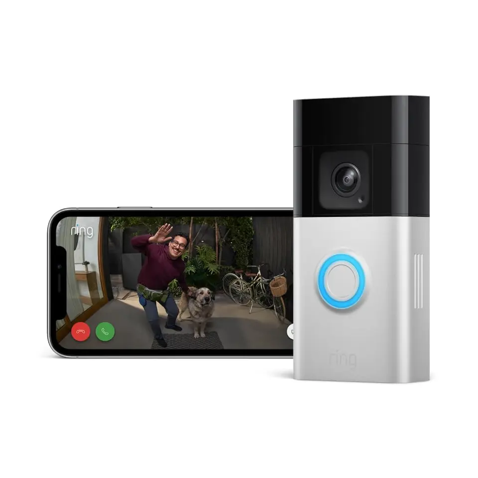 Ring Akku-Videotürklingel Pro | Kabellose WLAN Video Doorbell mit Nachtsicht & 3D-Bewegungserfassung